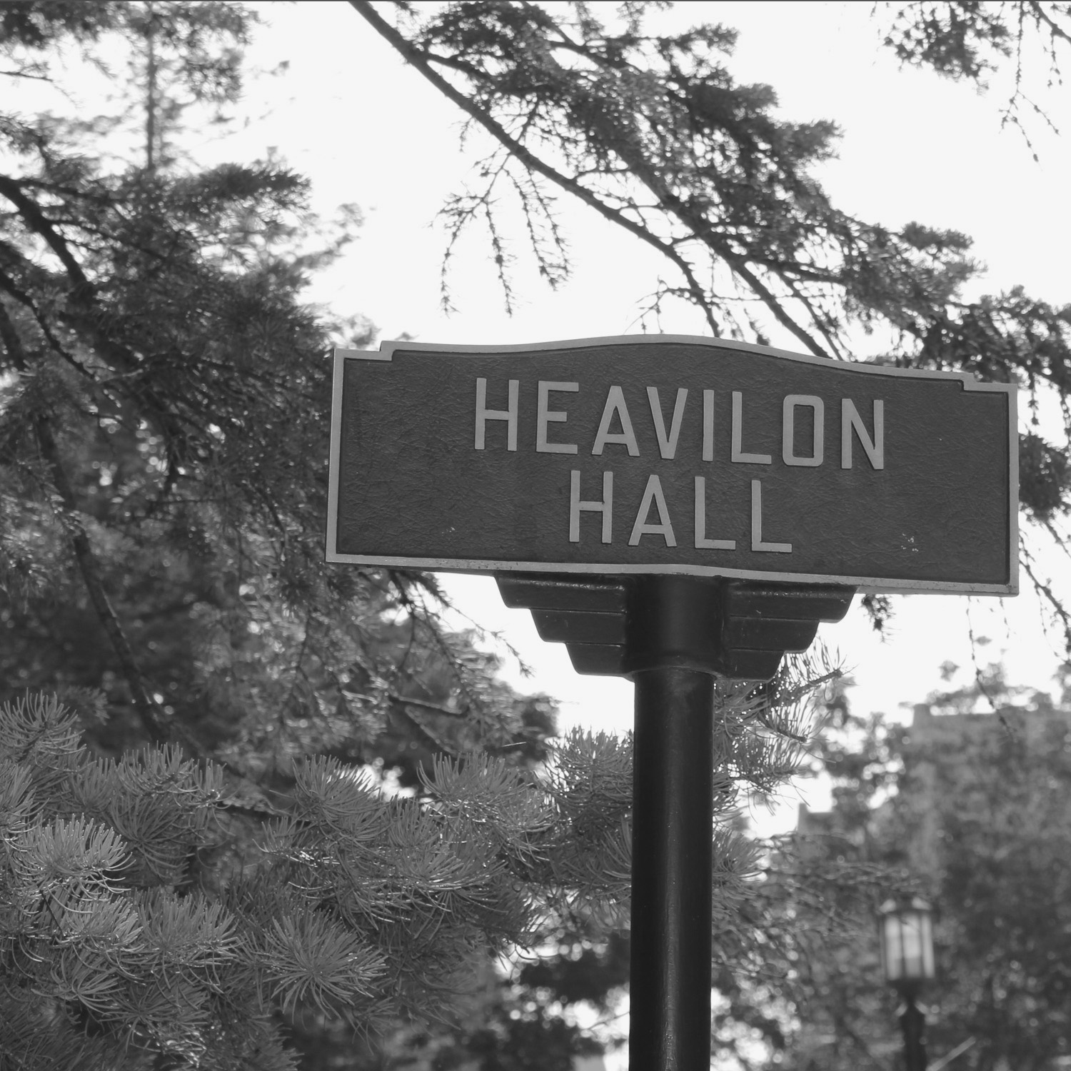 Sign of Heavilon Hall.