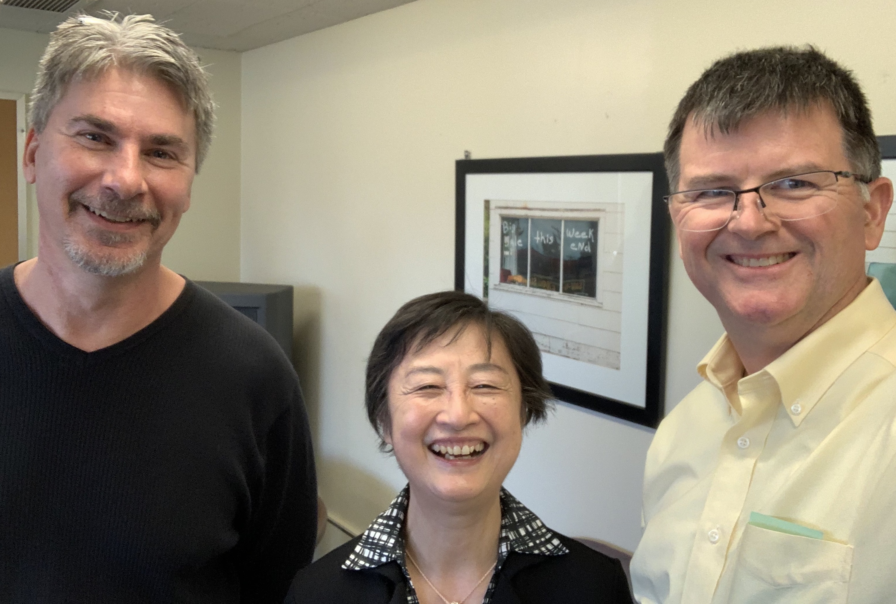 Dr. Rickert, Dr. Wu, and Dr. Dilger during the 2022 Hutton Lecture Series.