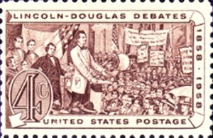 Lincoln-Douglas Debate Commemorative Stamp
