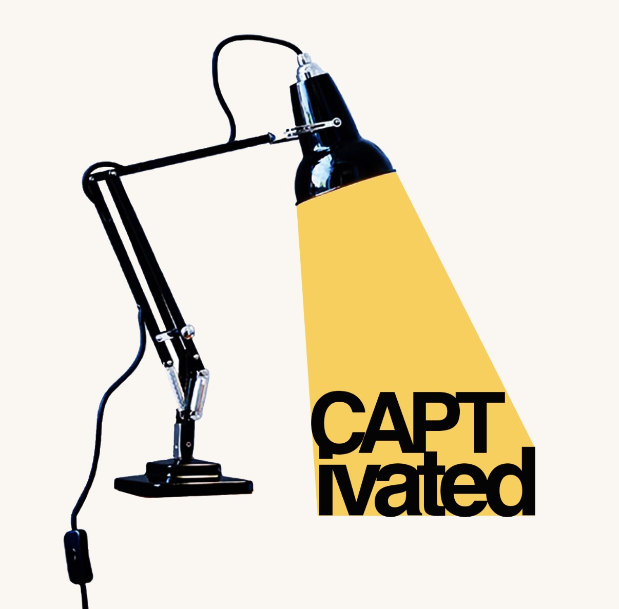 Captivated lightbulb shining bright with ideas