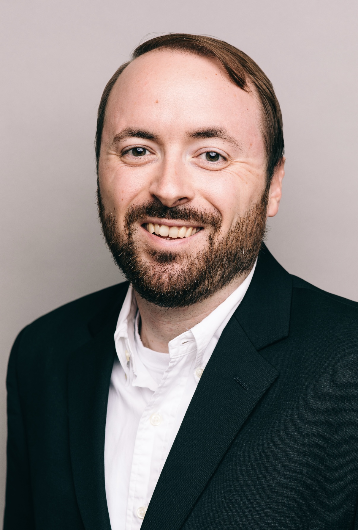 Brett Sherrick sitting for professional portrait