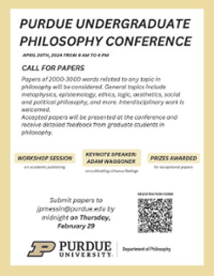 call for papers for undergraduate philosophy conference