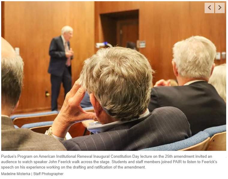 Exponent article on Feerick's lecture