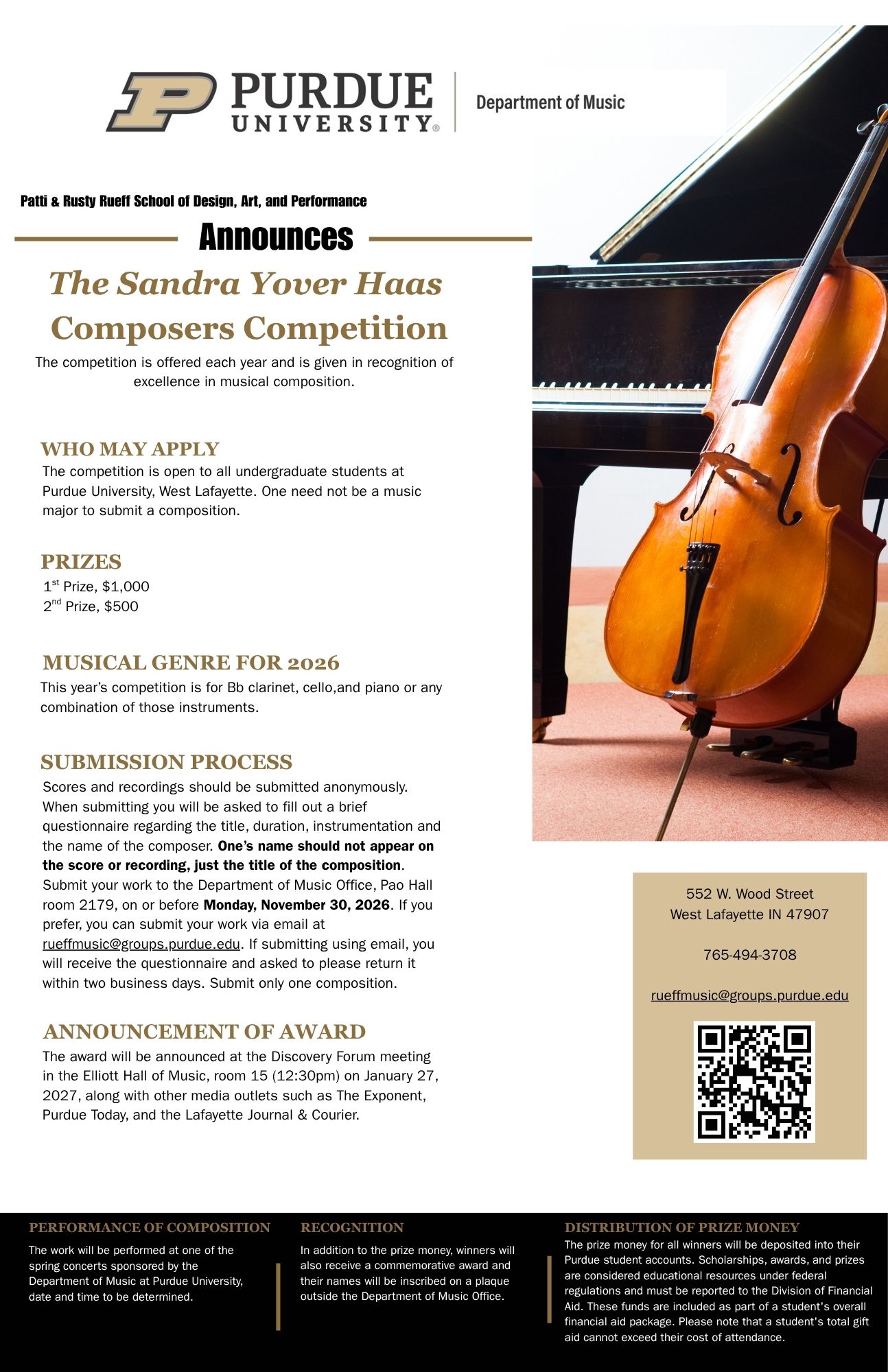 Sandra Yover Haas Composers Competition graphic
