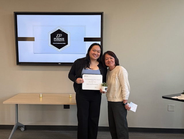 Annette and Monica at award ceremony