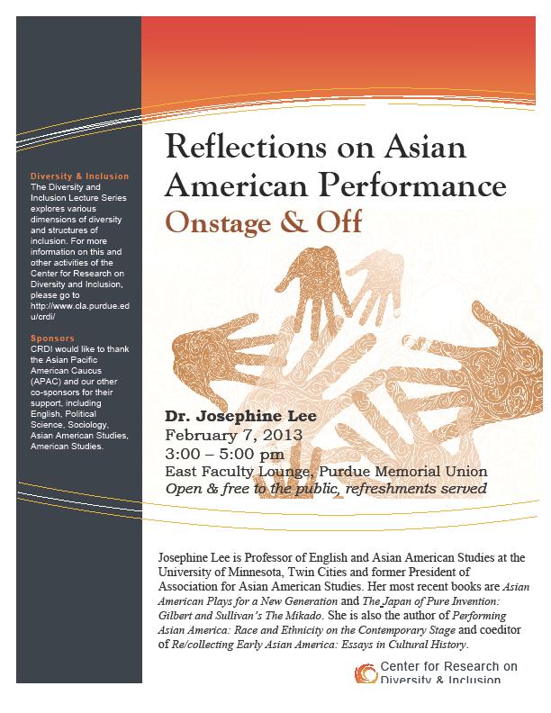 Reflections on Asian American Performance