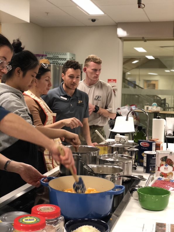 Culinary Instruction and Group Engagement in a Teaching Kitchen