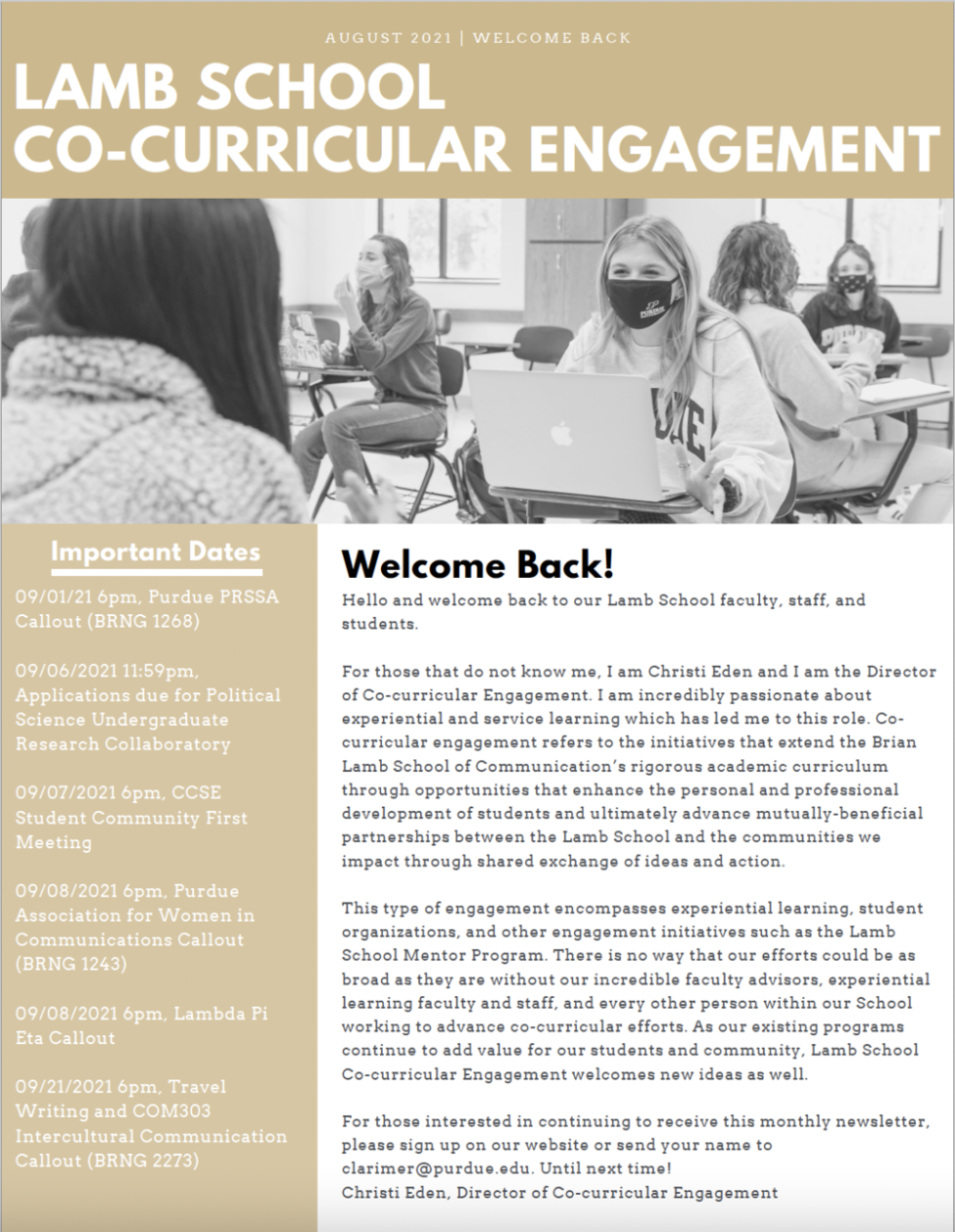 Newsletters The Brian Lamb School of Communication