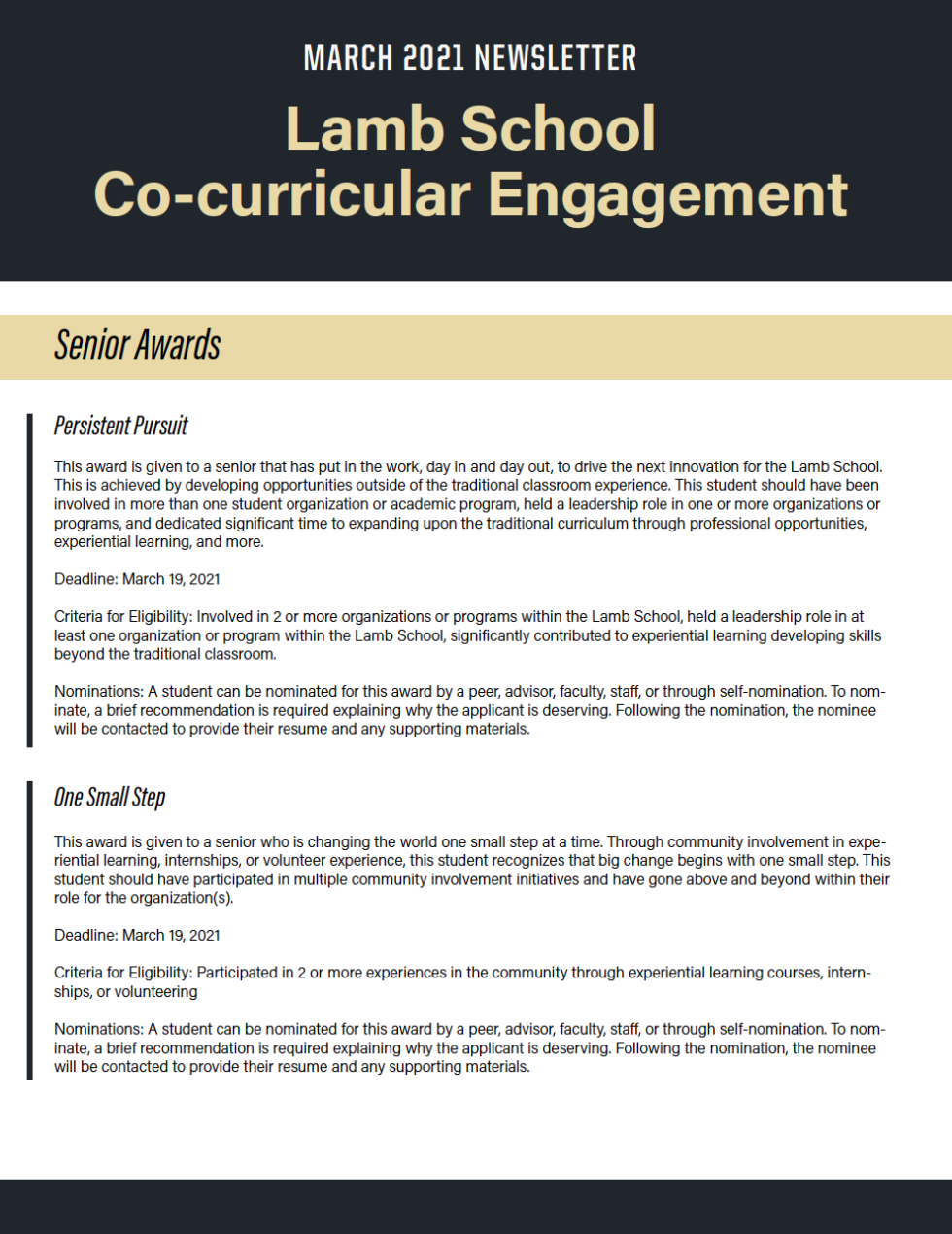 Newsletters The Brian Lamb School of Communication