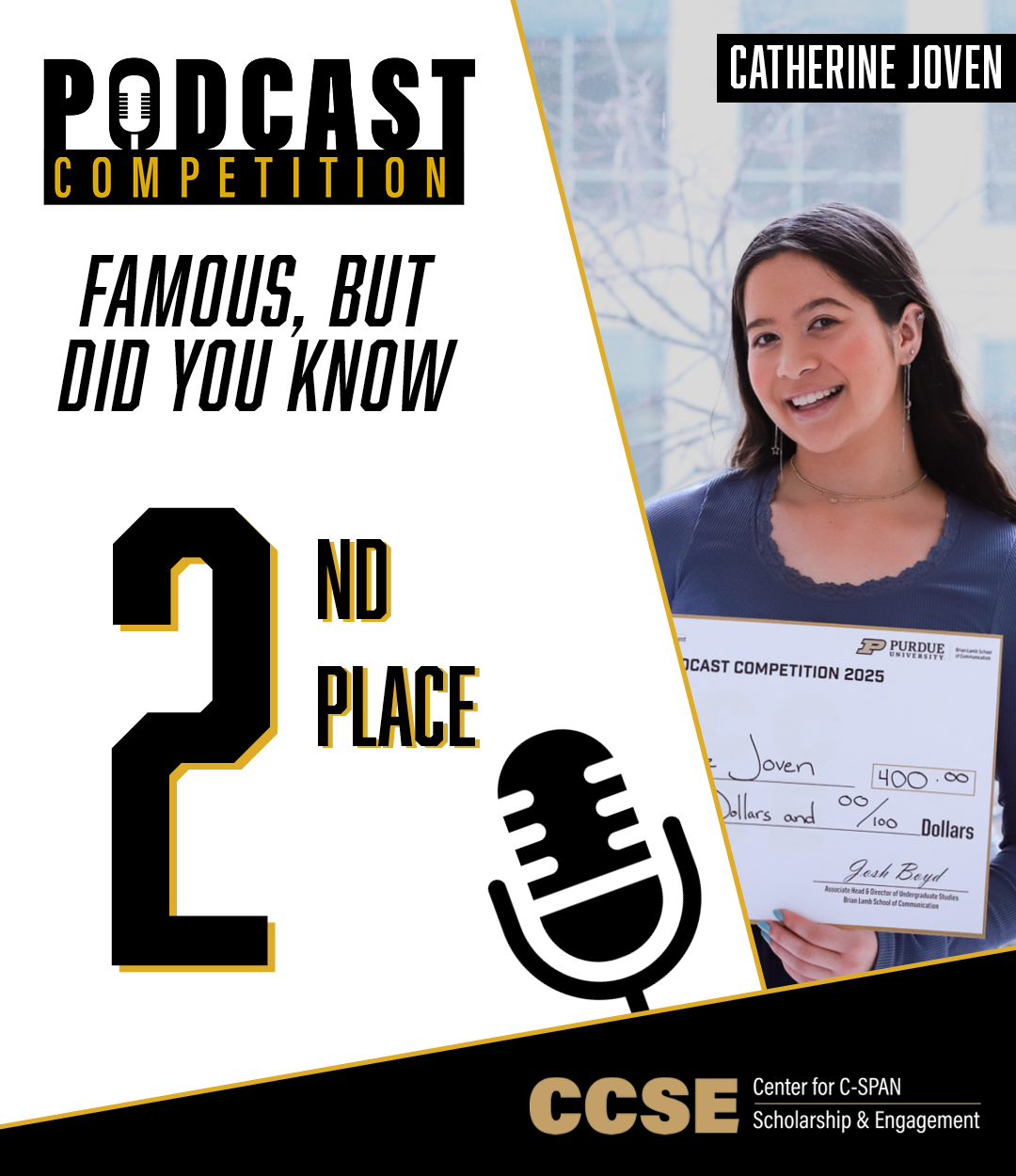 1st place Purdue Innovation and History