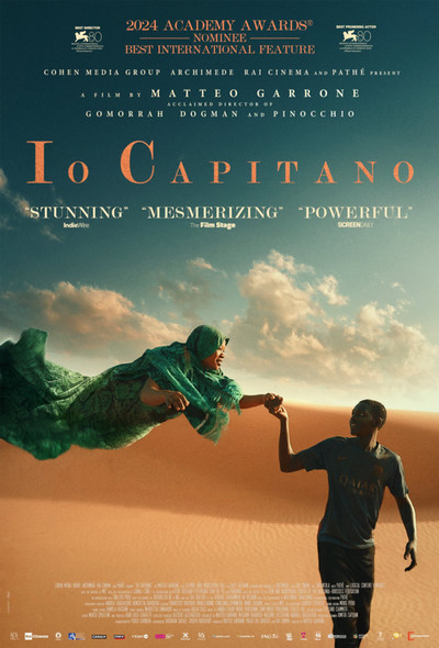 Film poster for Io Capitano (Me Captain)