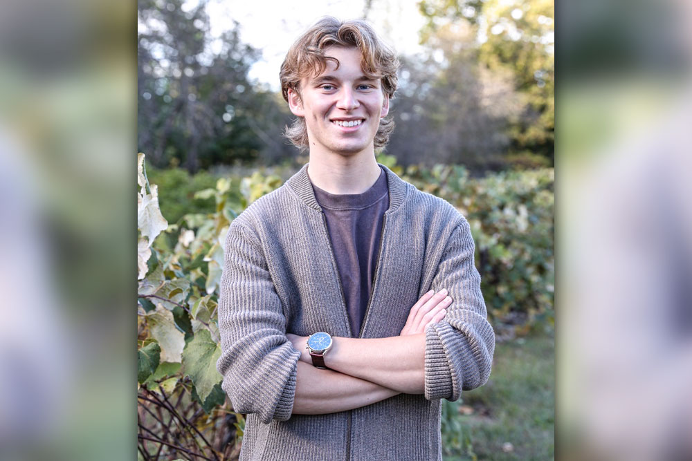 Grayden Artusi, a visual communication design student, explores how abstraction and personal expression shape the meaning behind his work.