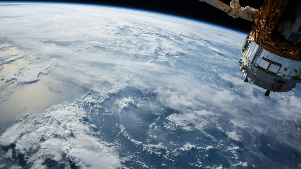 Photo taken from space toward Earth